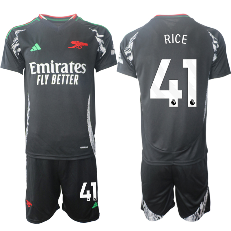 Men 2024-2025 Club Arsenal away Black #41 Soccer Jersey->arsenal jersey->Soccer Club Jersey
